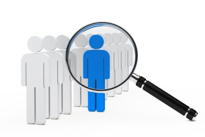 team in serie blue leader magnifying glass